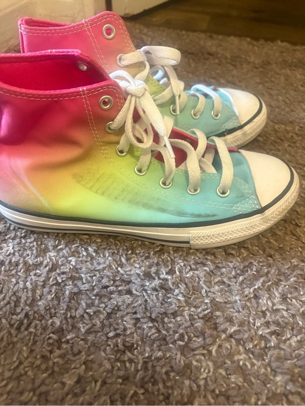 Converse Kids High-Top Sneakers - Pink, Green, Blue